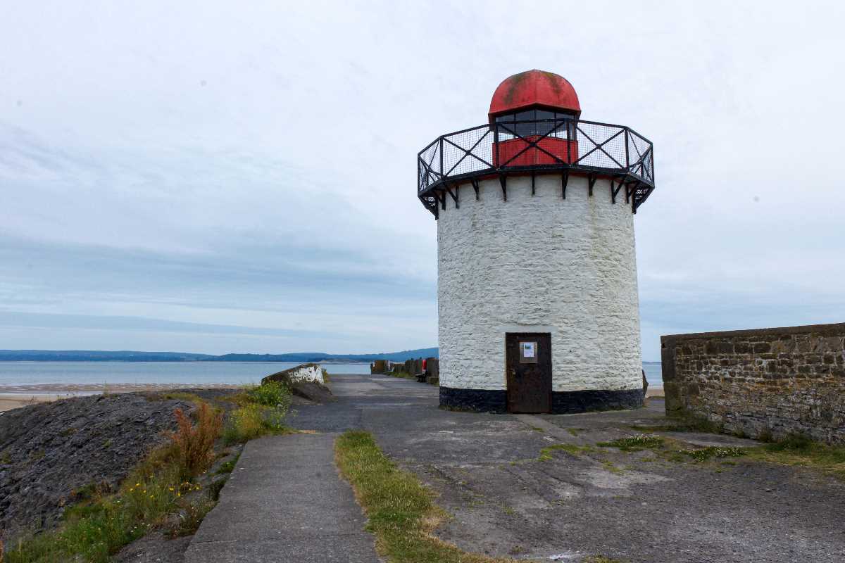 Close Up of Burry Port Lighthouse