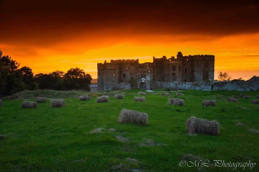 Last light at Carew Castle